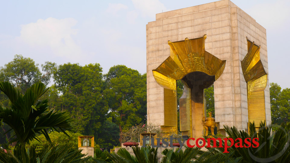 The Martyr's Memorial - close by General Giap's Hanoi villa.